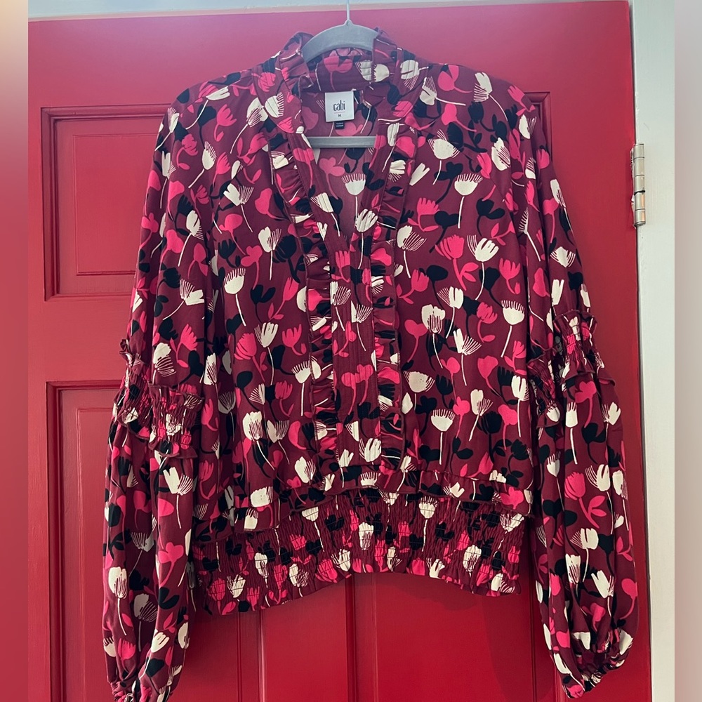 Cabi floral blouse in fun print